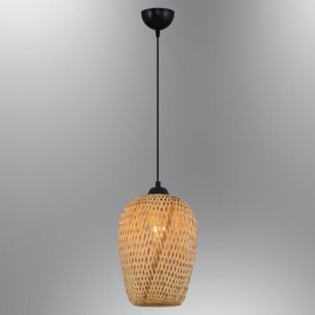 4458-69 Tekli Hasır Sarkıt 19X26 Cm - Girne Lüks Aydınlatma - Mavi Pandora