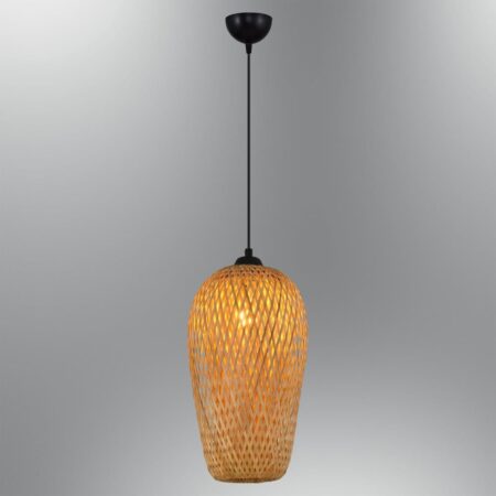 4458-70 Tekli Hasır Sarkıt 18X36 Cm - Lefkoşa Lüks Aydınlatma - Mavi Pandora