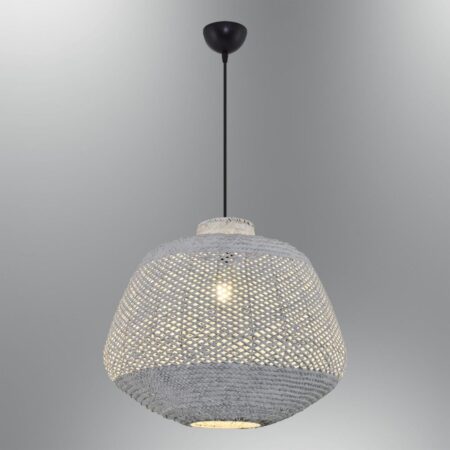 4461-13-01 Round Tekli Sarkıt 50X45 Cm - Mağusa Lüks Aydınlatma - Mavi Pandora