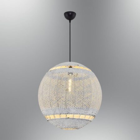 4461-17-01 Ball Tekli Sarkıt 40 X 40 Cm - KKTC Lüks Aydınlatma - Mavi Pandora