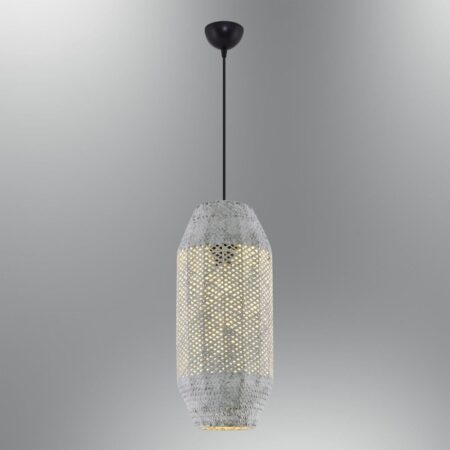 4461-21-01 Domatia Tekli Sarkıt 25 X 50 Cm - Mağusa Lüks Aydınlatma - Mavi Pandora