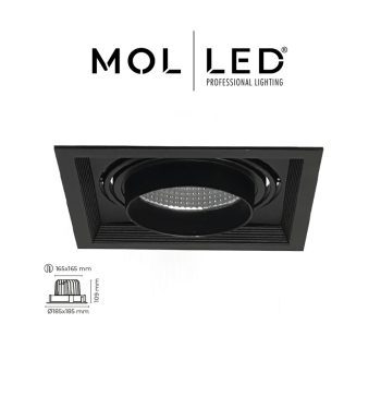 40W Sıva Altı Kare Yuvarlak Led Spot