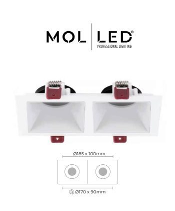 Molled İkili Sıva Altı Spot - Mağusa Lüks Aydınlatma - Mavi Pandora