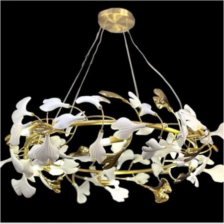2701-2A Leaf 80 Cm Avize Sarı (Sadece Mağazalarda) - Lefkoşa Lüks Aydınlatma - Mavi Pandora