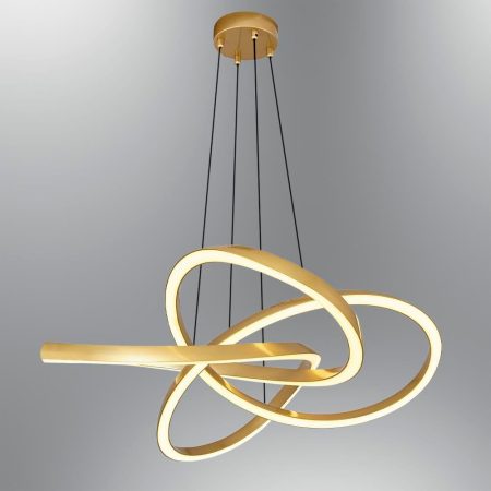 1431-1A-03 Helical Yuvarlak Sarkıt Sarı - Lefkoşa Lüks Aydınlatma - Mavi Pandora